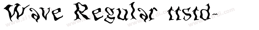 Wave Regular ttstd字体转换